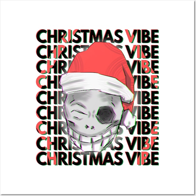 Christmas Skull Vibe Wall Art by CJart